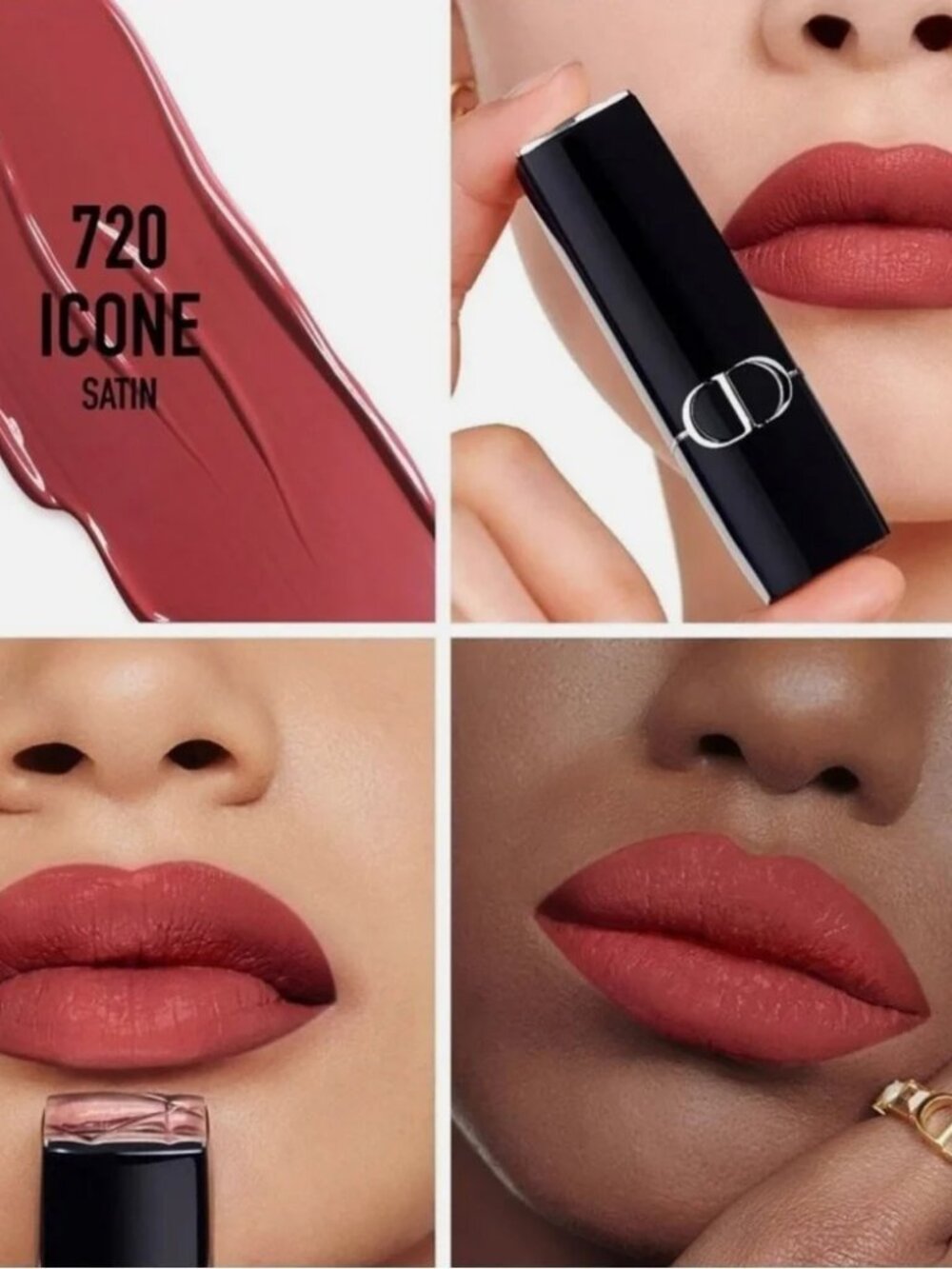 DIOR Beauty Gift Set-Couture Colour Lipstick 720 Satin,Long Wear-2pc-BOXED-NEW - Picture 5 of 13